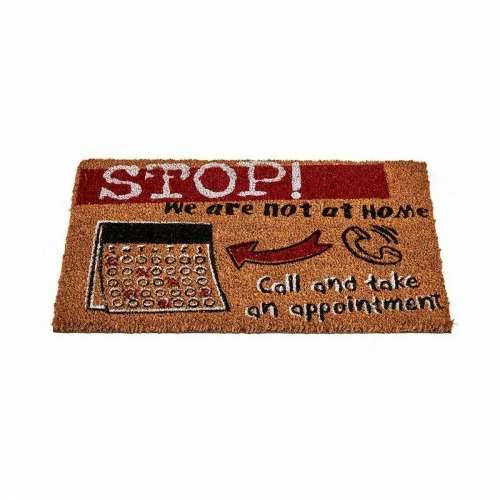 Prostirač Stop Crna Crvena Prirodno Kokosova vlakna 40 x 1,5 x 60 cm (12 kom.) Cijena