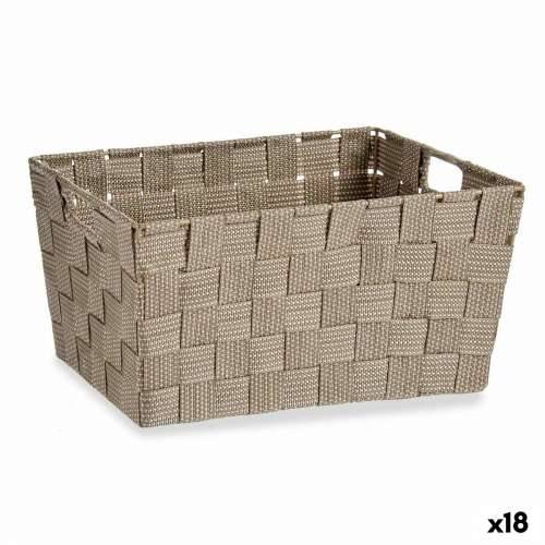 Višenamjenska Košara Kipit A3-6883 Smeđa Tkanina 5 L 30,4 x 14 x 20 cm (18 kom.) Cijena