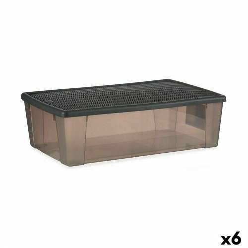 Kutija za Pospremanje s Poklopcem Stefanplast Elegance Siva Plastika 30 L 38,5 x 17 x 59,5 cm (6 kom.) Cijena