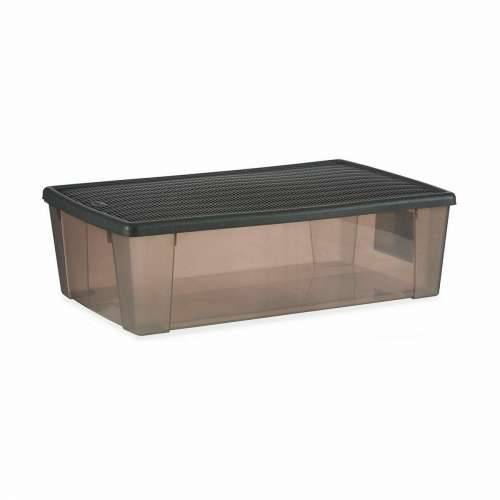 Kutija za Pospremanje s Poklopcem Stefanplast Elegance Siva Plastika 30 L 38,5 x 17 x 59,5 cm (6 kom.) Cijena