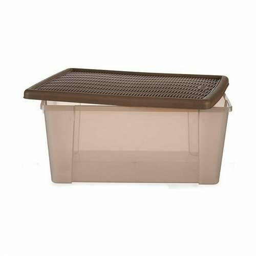Kutija za Pospremanje s Poklopcem Stefanplast Elegance Smeđa Plastika 29 x 17 x 39 cm (6 kom.) Cijena