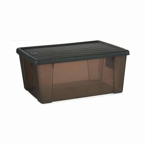 Kutija za Pospremanje s Poklopcem Stefanplast Elegance Siva Plastika 15 L 29 x 17 x 39 cm (6 kom.) Cijena