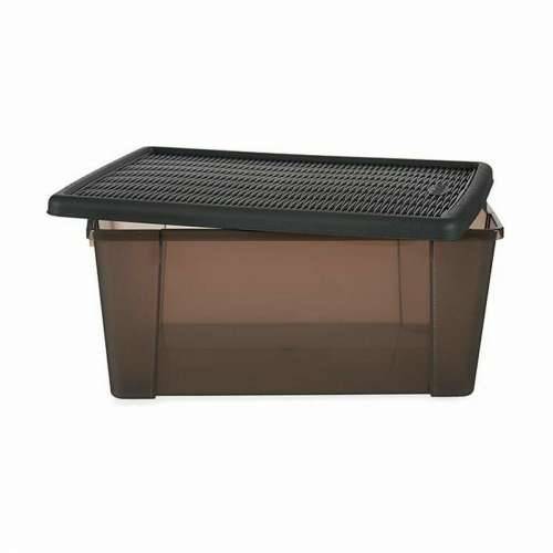 Kutija za Pospremanje s Poklopcem Stefanplast Elegance Siva Plastika 15 L 29 x 17 x 39 cm (6 kom.) Cijena