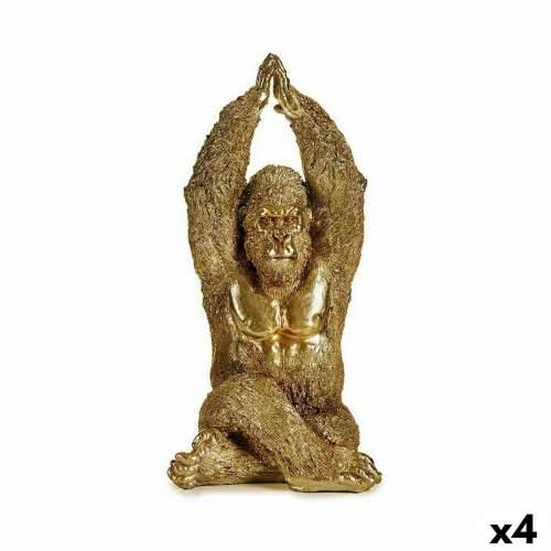 Ukrasna figura Yoga Gorila zlatan 17 x 36 x 19,5 cm (4 kom.) Cijena