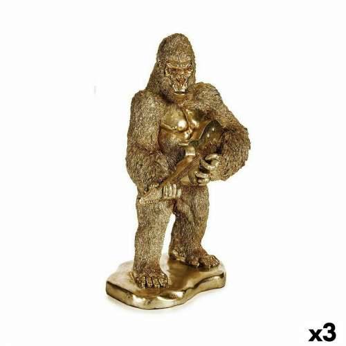 Ukrasna figura Gorila Gitara zlatan 16 x 39 x 27 cm (3 kom.) Cijena