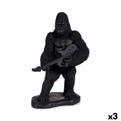 Ukrasna figura Gorila Gitara Crna 17,5 x 38 x 27 cm (3 kom.) Cijena