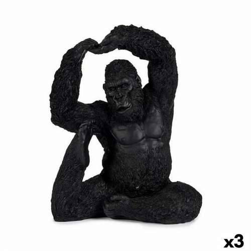 Ukrasna figura Yoga Gorila Crna 15,2 x 31,5 x 26,5 cm (3 kom.) Cijena