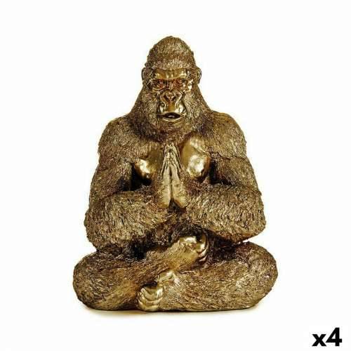 Ukrasna figura Yoga Gorila zlatan 16 x 27,5 x 22 cm (4 kom.) Cijena