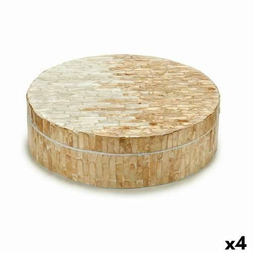 Cutie Decorativă Bijela Bež Sedef iverica 25 x 8 x 25 cm (4 kom.) Cijena