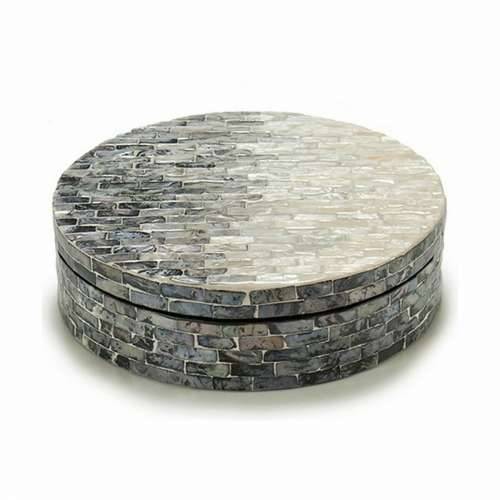 Cutie Decorativă Bijela Crna Srebrna Sedef iverica 25 x 8,5 x 25 cm (4 kom.) Cijena