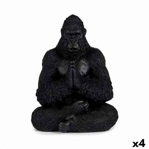 Ukrasna figura Gorila Yoga Crna 16 x 28 x 22 cm (4 kom.) Cijena
