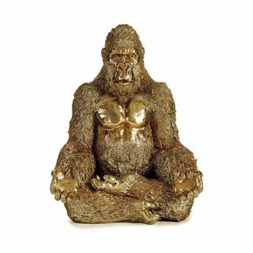 Ukrasna figura Gorila Yoga zlatan 19 x 26,5 x 22 cm (4 kom.) Cijena