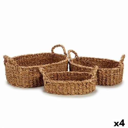 Set Košara S ručkama Smeđa 750 ml 1,5 L 3 L 37 x 23,5 x 17 cm 33 x 20 x 15,5 cm 25 x 16 x 13,5 cm (4 kom.) Cijena