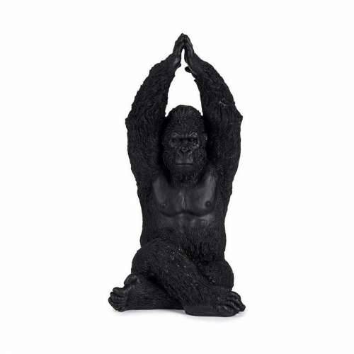 Ukrasna figura Gorila Yoga Crna 18 x 36,5 x 19,5 cm (4 kom.) Cijena