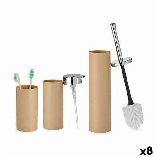 Set za Kupaonicu Berilo B6274 S3-2 Smeđa Plastika (8 kom.) Cijena