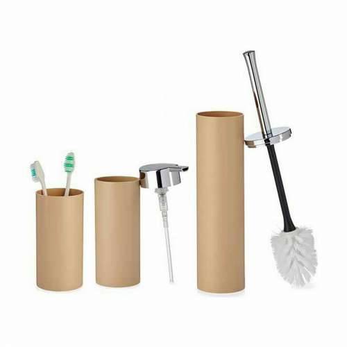 Set za Kupaonicu Berilo B6274 S3-2 Smeđa Plastika (8 kom.) Cijena