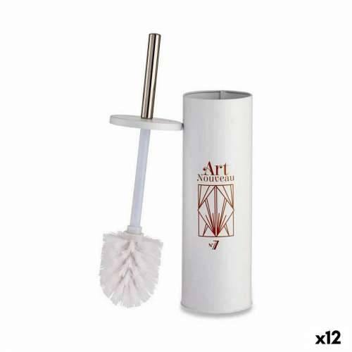 WC Četka Berilo Art Nouveau Bijela Bronza Čelik Plastika 9,5 x 37,5 x 9,5 cm (12 kom.) Cijena