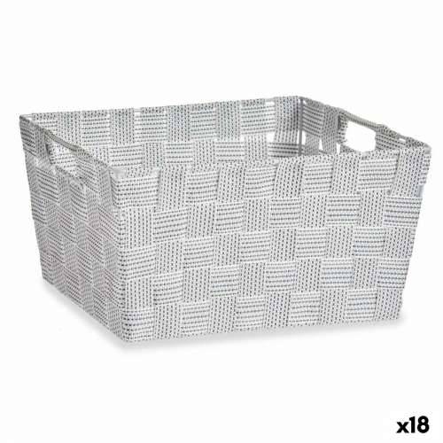 Višenamjenska Košara Kipit A3-6883 Bijela Tkanina 30,4 x 14 x 20 cm (18 kom.) Cijena