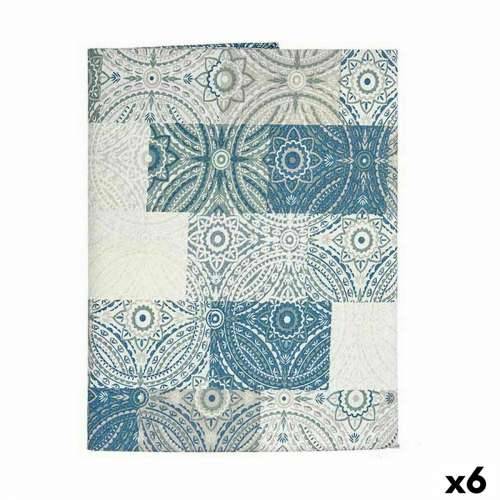 Stolnjak Kinvara AZULEJO-A Plava Tanko platno 140 x 180 cm Sredstvo protiv mrlja Pločoca (6 kom.) Cijena