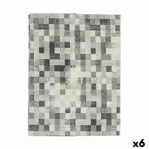 Stolnjak Kinvara CUADROS-G Siva Tanko platno 140 x 180 cm Sredstvo protiv mrlja Kvadrati (6 kom.) Cijena
