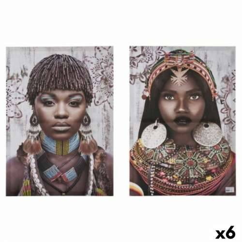 Set od 2 slike Platno Afrikanka 70 x 50 x 1,5 cm (6 kom.) Cijena