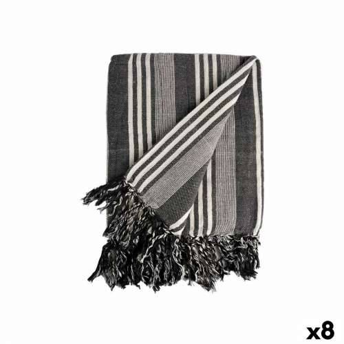 Višenamjenski prekrivač Crte 235 x 205 cm Bijela Siva (8 kom.) Cijena