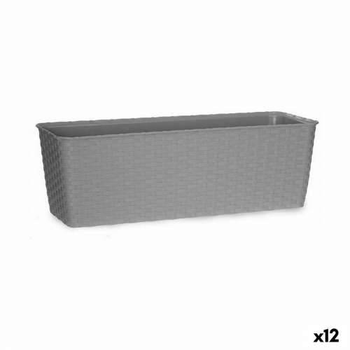 Žardinijera Stefanplast Siva Plastika 18 x 16 x 49 cm (12 kom.) Cijena