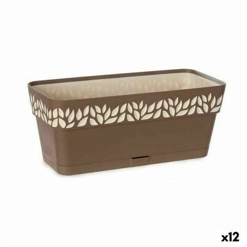 Žardinijera Stefanplast Cloe Smeđa Plastika 13,3 x 12,3 x 29,3 cm (12 kom.) Cijena