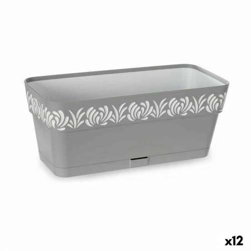 Žardinijera Stefanplast Gaia Siva Plastika 13,3 x 12,3 x 29,3 cm (12 kom.) Cijena