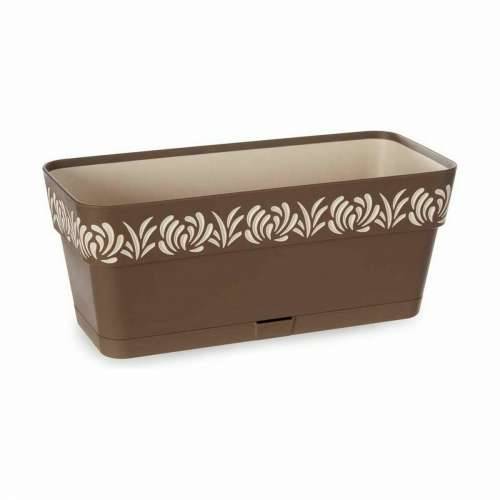 Žardinijera Stefanplast Gaia Smeđa Plastika 13,3 x 12,3 x 29,3 cm (12 kom.) Cijena