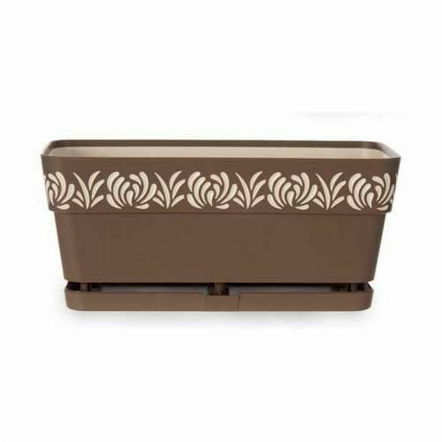 Žardinijera Stefanplast Gaia Smeđa Plastika 13,3 x 12,3 x 29,3 cm (12 kom.) Cijena