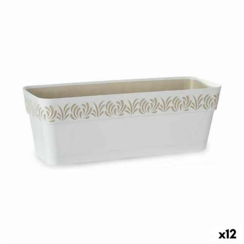 Žardinijera Stefanplast Gaia Bijela Plastika 49,5 x 17 x 19 cm (12 kom.) Cijena