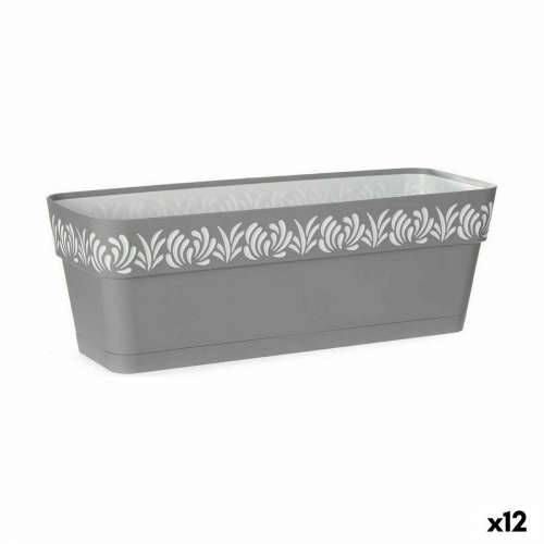 Žardinijera Stefanplast Gaia Siva Plastika 49,5 x 17 x 19 cm (12 kom.) Cijena