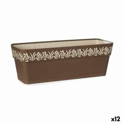 Žardinijera Stefanplast Gaia Smeđa Plastika 18 x 17 x 49,5 cm (12 kom.) Cijena