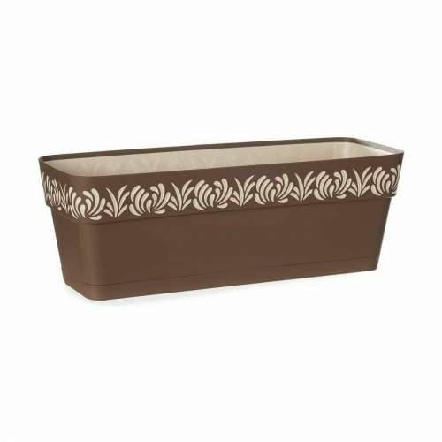 Žardinijera Stefanplast Gaia Smeđa Plastika 18 x 17 x 49,5 cm (12 kom.) Cijena