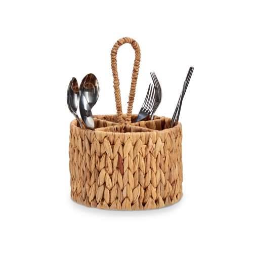 Košara za pribor za jelo Gift Decor SF27113 Smeđa Metal Vodeni zumbul 20 x 30 x 20 cm (12 kom.) Cijena