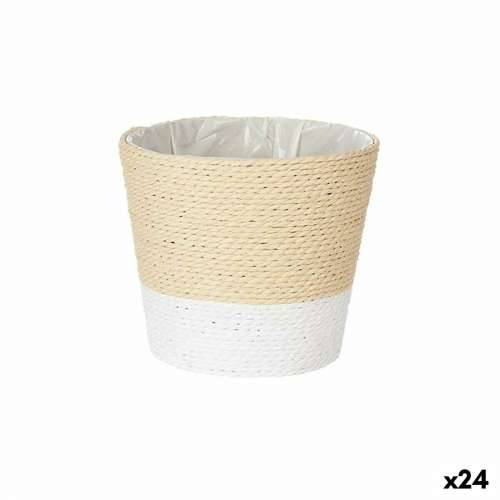 Tegla za biljke Ibergarden WY21-72 Bijela Uže Plastika 16 x 14,5 x 16 cm (24 kom.) Cijena