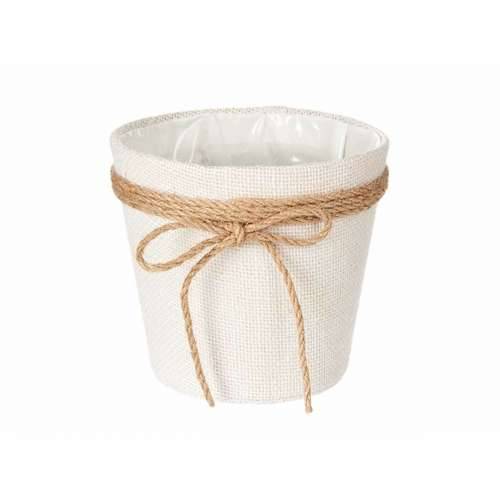 Tegla za biljke Ibergarden 86449 Bijela Smeđa Tkanina Laso 16 x 15 x 16 cm (24 kom.) Cijena