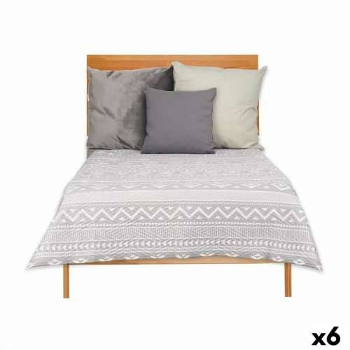 Reverzibilni pokrivač 240 x 260 cm Bijela Siva (6 kom.) Cijena