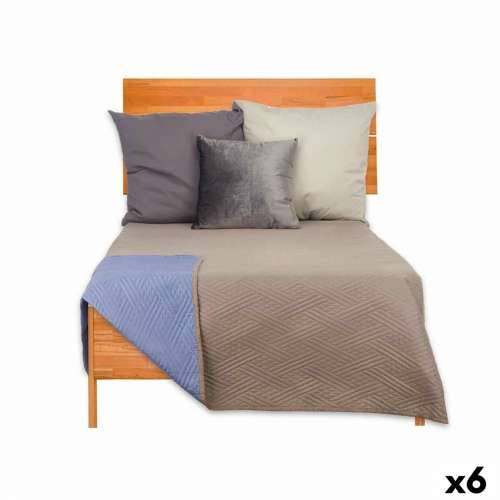 Reverzibilni pokrivač 240 x 260 cm Plava Siva (6 kom.) Cijena