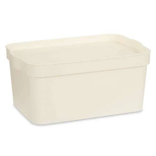 Kutija za Pospremanje s Poklopcem Kipit TP594-4 Krema Plastika 7,5 L 21,5 x 14,5 x 32 cm (12 kom.) Cijena