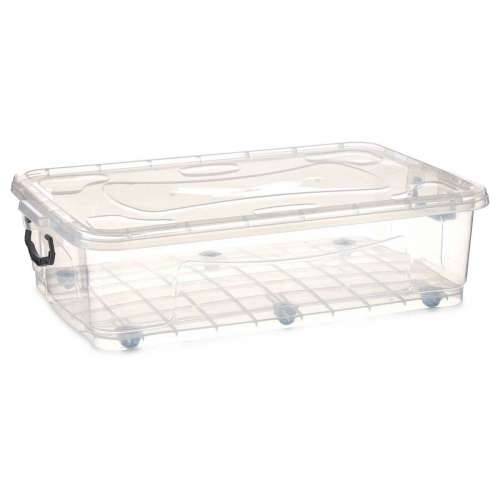 Kutija za Pospremanje s Kotačima Providan Plastika 40 L 46,5 x 20 x 72,2 cm (6 kom.) Cijena