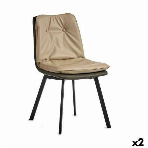 Fotelja Prekidača Crna Bež Siva Čelik 62 x 85 x 47 cm (2 kom.) Cijena