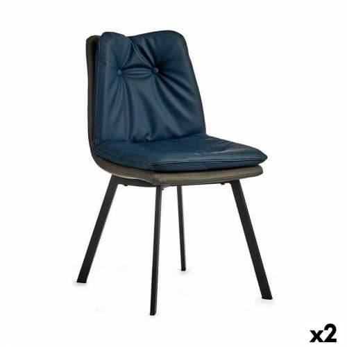 Fotelja Prekidača Plava Crna Siva Čelik 62 x 85 x 47 cm (2 kom.) Cijena