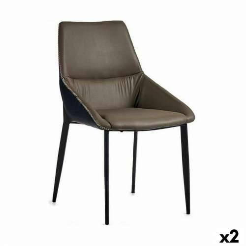 Fotelja pleteno Plava Siva Čelik 50 x 87 x 61 cm (2 kom.) Cijena