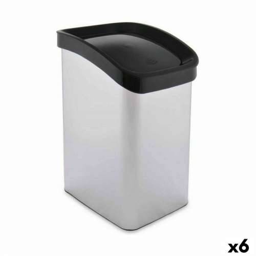 Koš za Papir Berilo D085-1 Srebrna Plastika 12 L Nagibni (6 kom.) Cijena