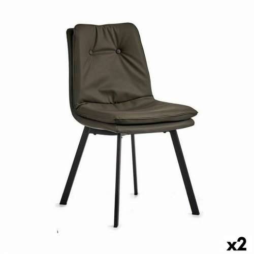 Fotelja Prekidača Crna Siva Čelik 62 x 85 x 47 cm (2 kom.) Cijena