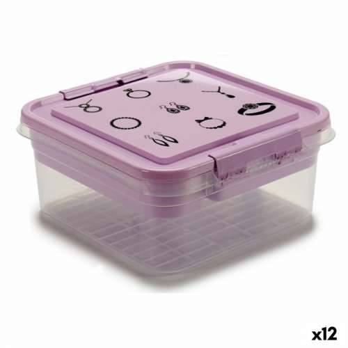 Kutija za nakit Vijoličasta Providan Plastika 24,5 x 11,5 x 26 cm (12 kom.) Cijena
