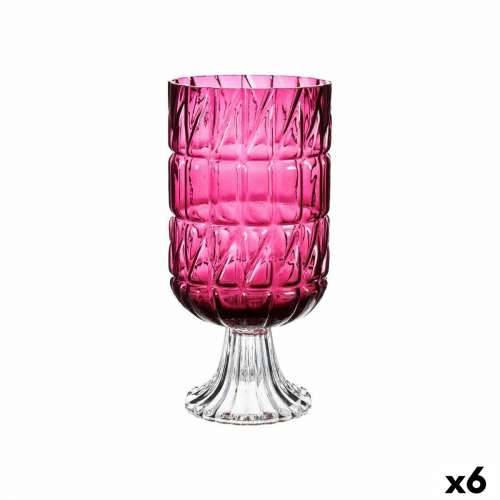 Vrč rezbareno Tamnoružičasta Kristal 13 x 26,5 x 13 cm (6 kom.) Cijena