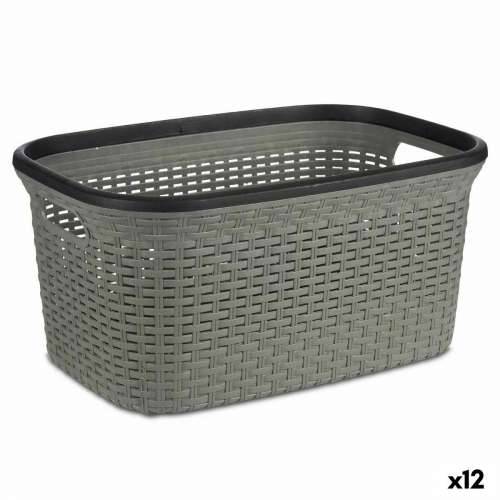 Košara za Rublje Kipit TP7001-2 Siva Plastika 36 L 36 x 25,5 x 53 cm (12 kom.) Cijena